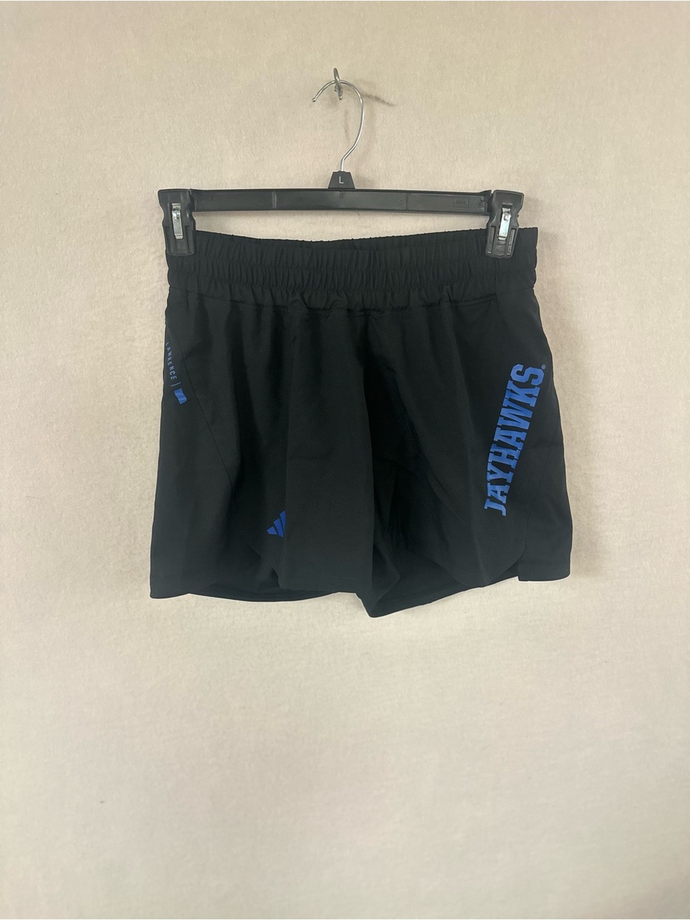 NWT University Kansas JAYHAWKS Athletic 5” Shorts Black Size XS